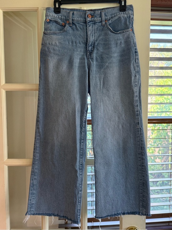 J. Crew Denim - J. Crew Light Blue Wide-Leg Jeans with Frayed Hem